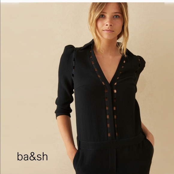 BA&SH Jumpsuit in Black Size 2 (8 US) - Picture 7 of 9